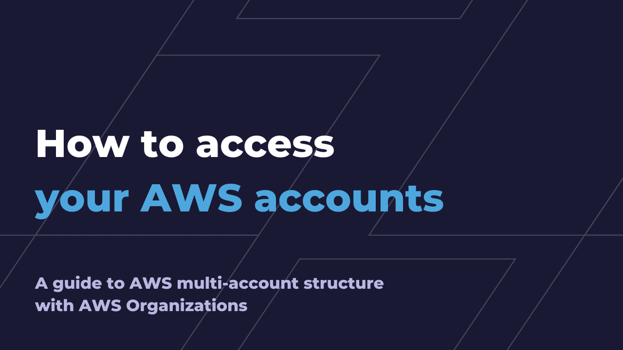 AWS multi-account structure with AWS Organization