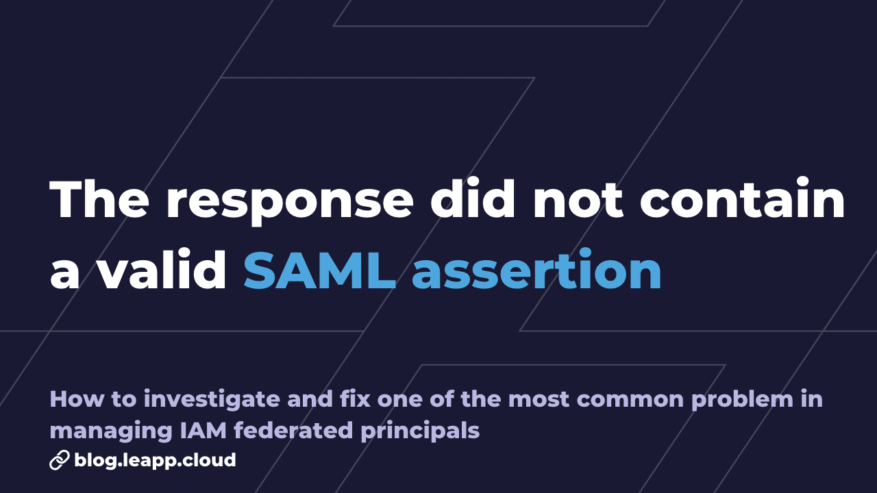 How to fix response did not contain a valid saml assertion