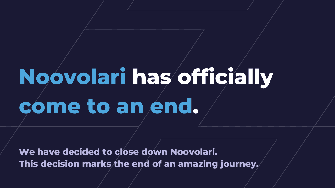 Noovolari has officially come to an end.